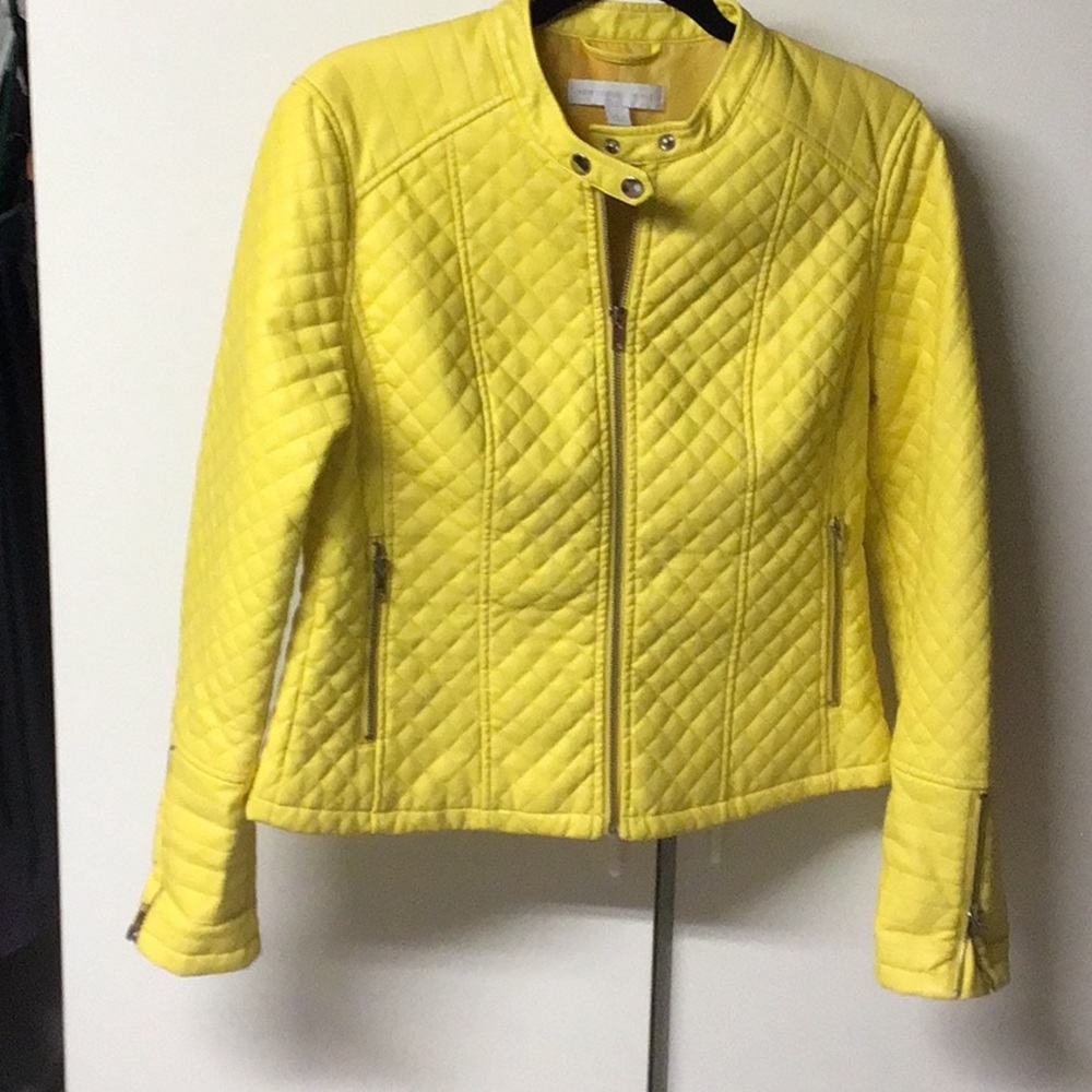 Beautiful, new quilted faux leather jacket size M